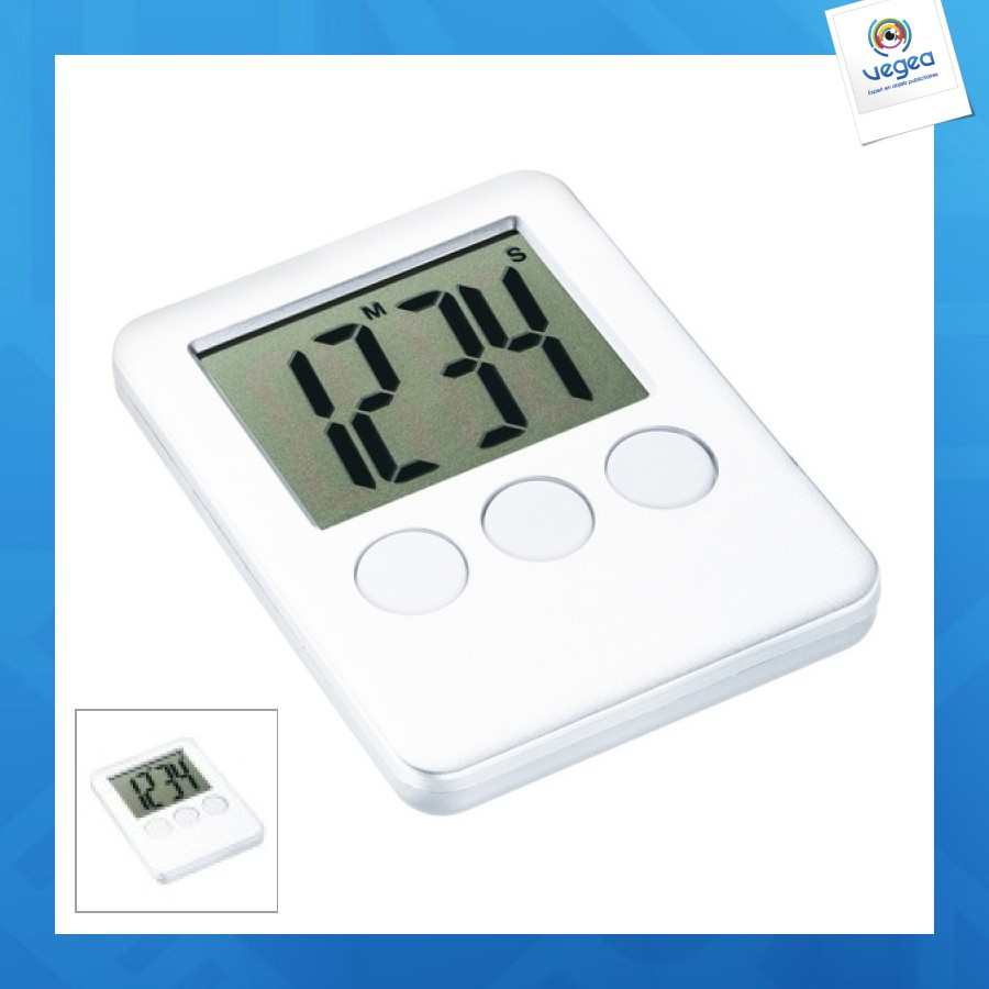 Kitchen timer reflects-orono white