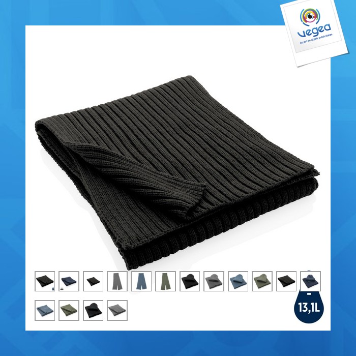 Knitted scarf 180x25cm impact aware polylana®