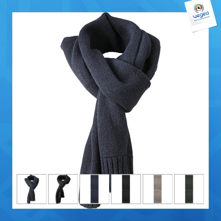 Knitted winter scarf 