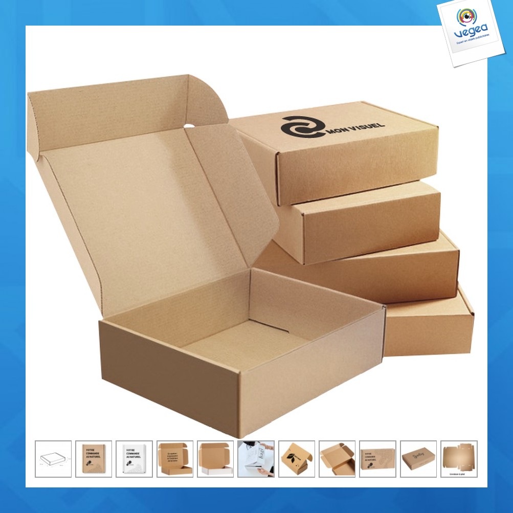 Kraft shipping box 35x25x5cm