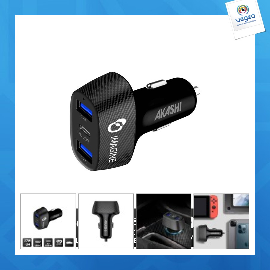 Kuruma - usb and usb-c ultra-fast charger 37w