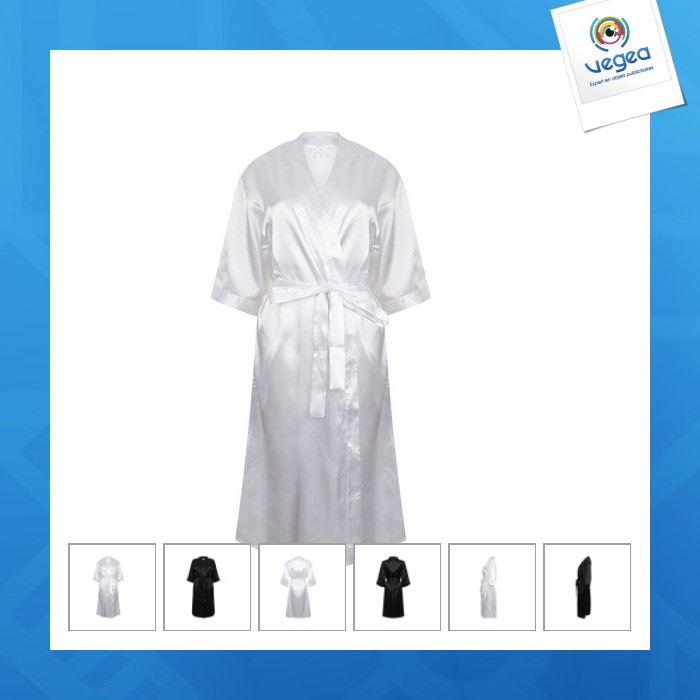 Ladies satin robe