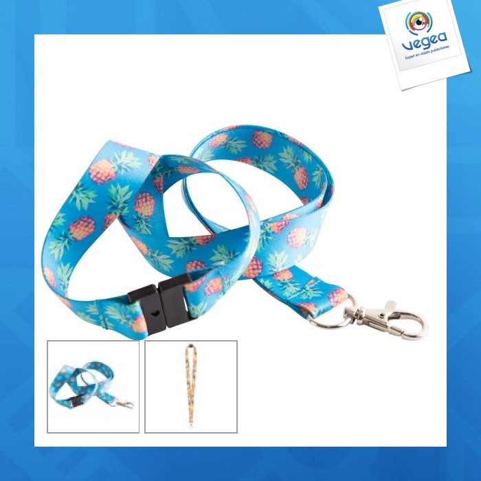 Lanyard en sublimation avec système anti-étranglement - subyard a safe