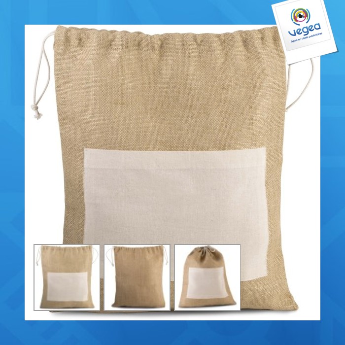 Large burlap pouch