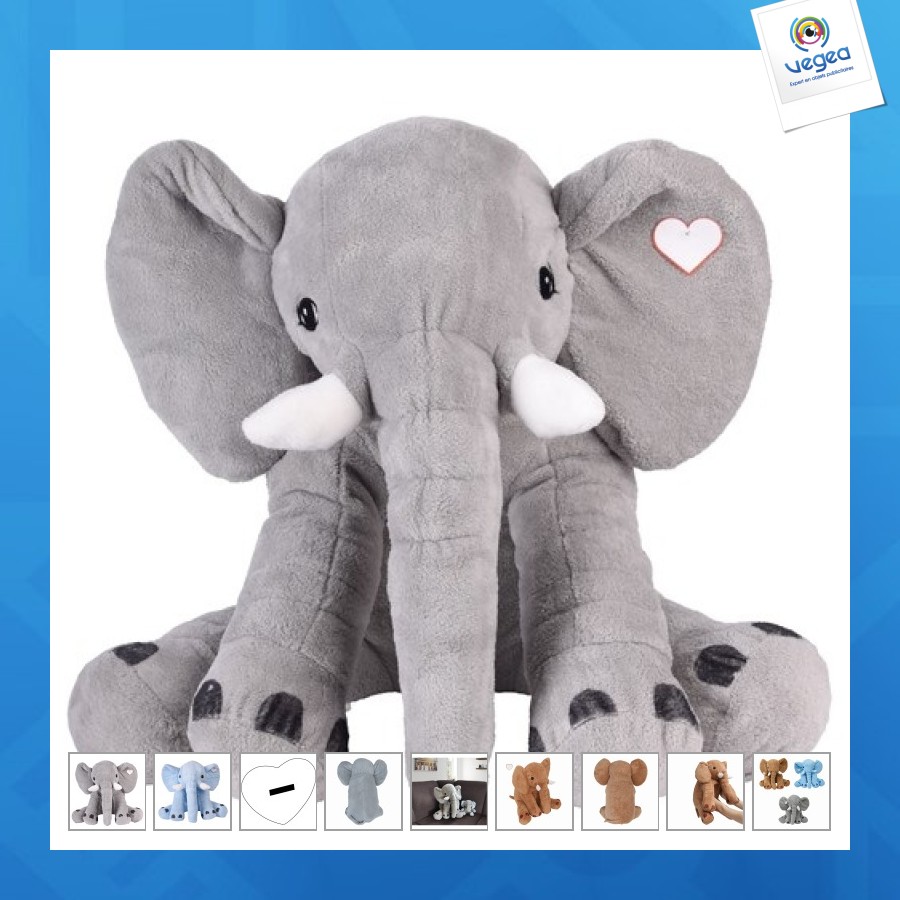Large elephant plush lounis