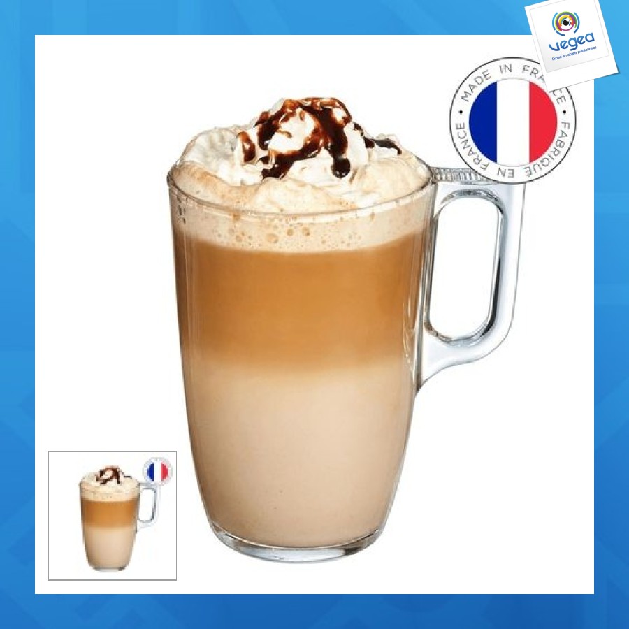 Large glass mug 38cl