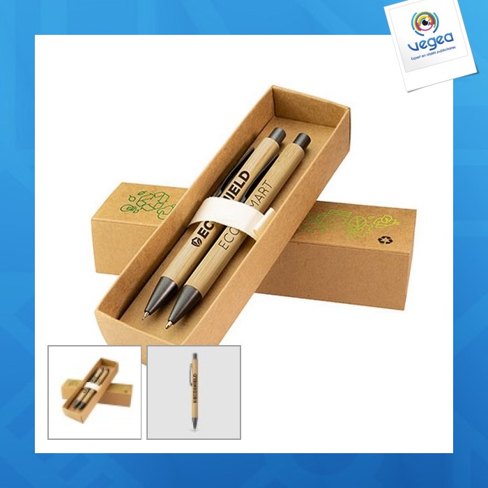 Laser-engraved bamboo bambowie set