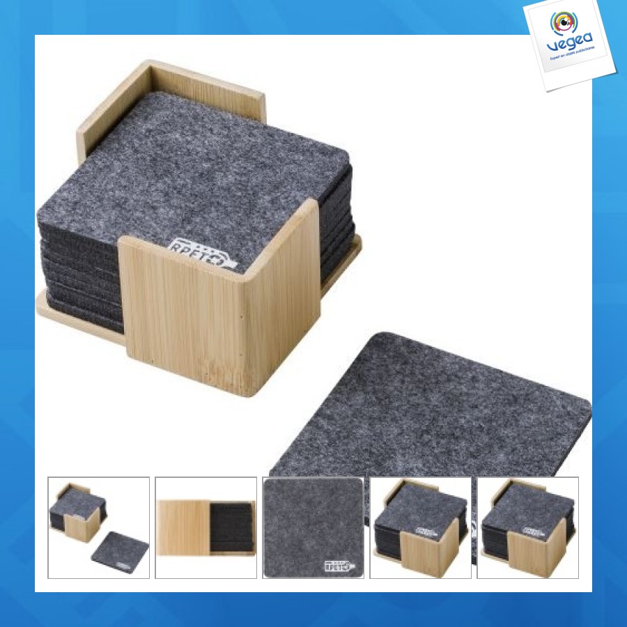 Lawrence rpet felt coaster