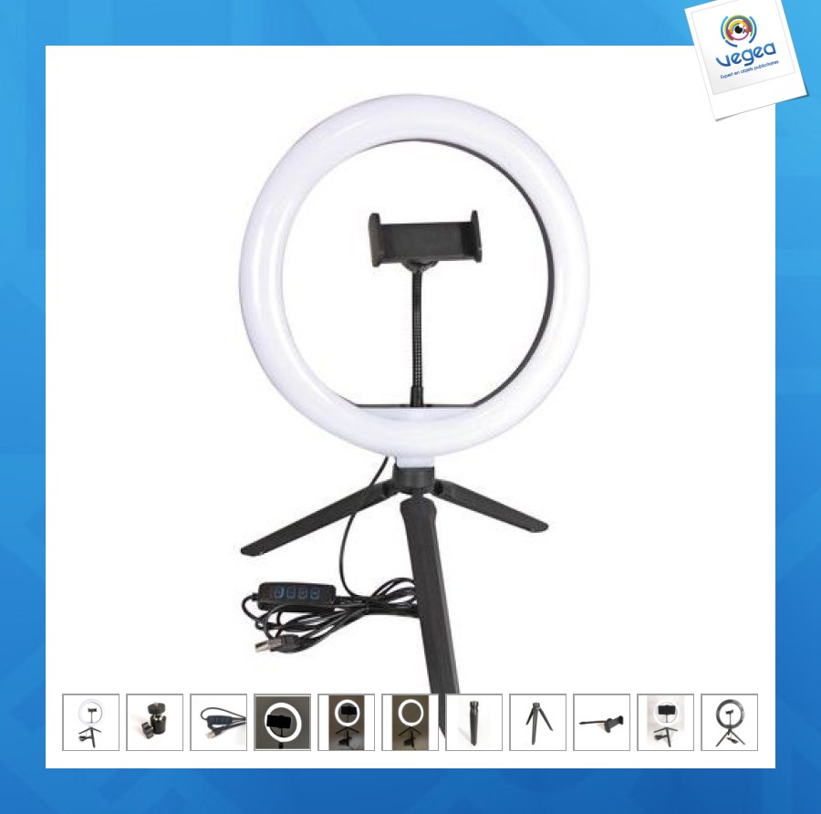 Led selfie ring with tripod