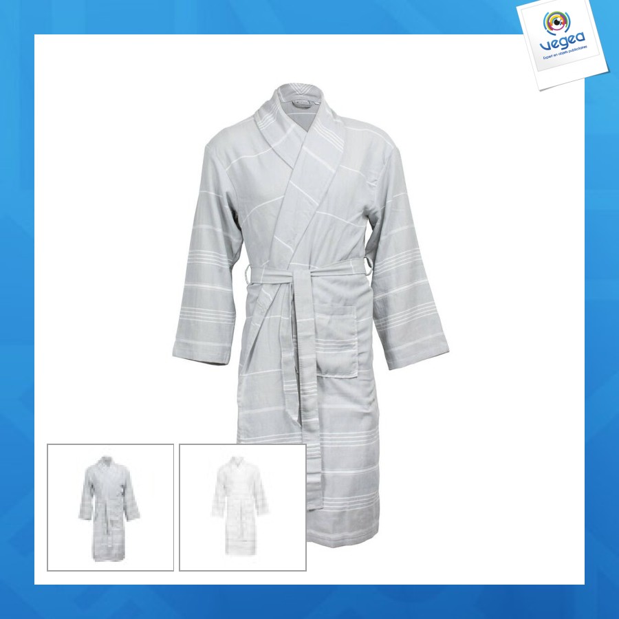 Lightweight cotton fouta bathrobe 
