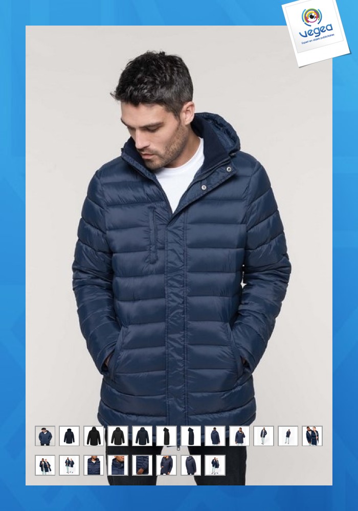 Lightweight hooded parka for men - kariban