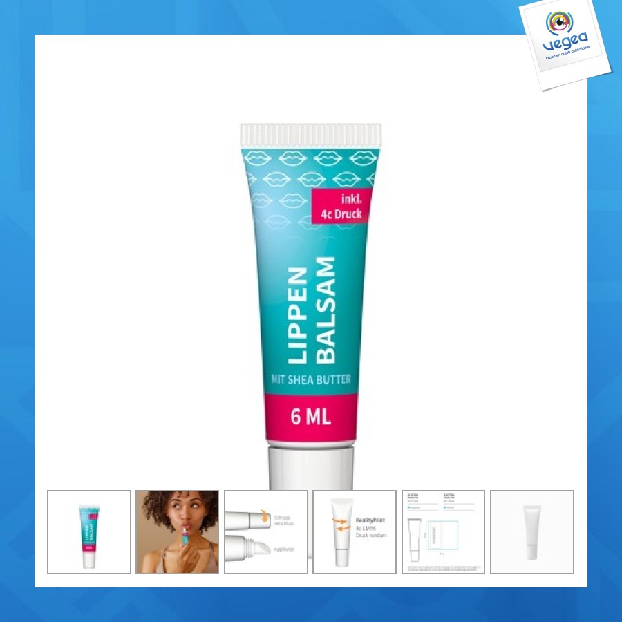 Lip balm, 6 ml white