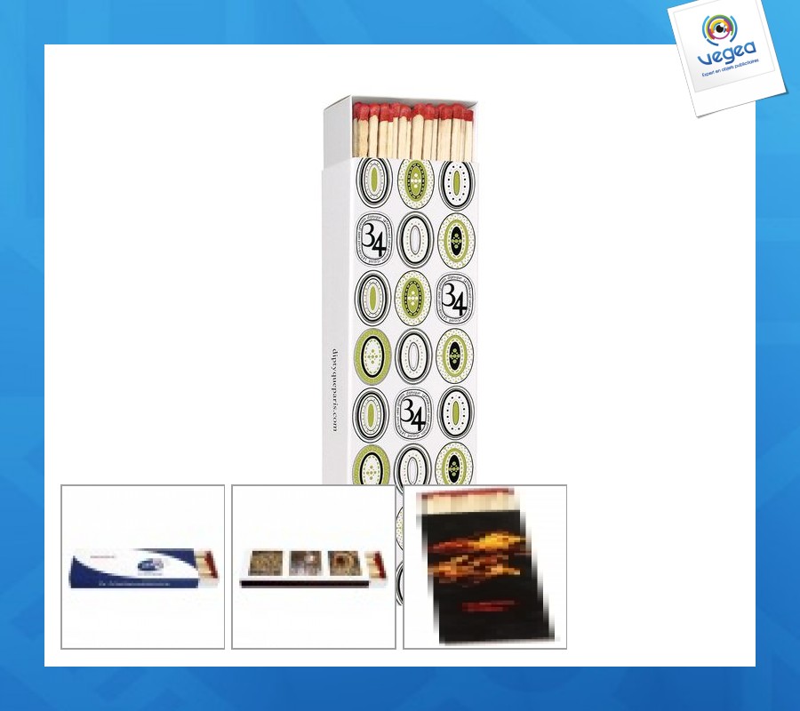 Long match box for fireplace