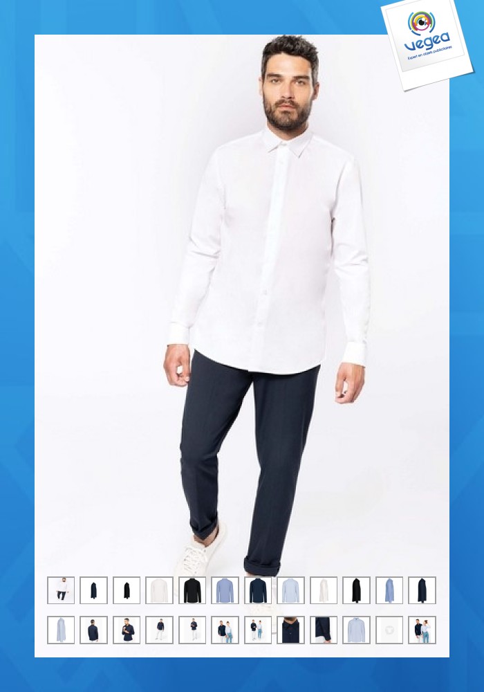Long sleeve poplin shirt