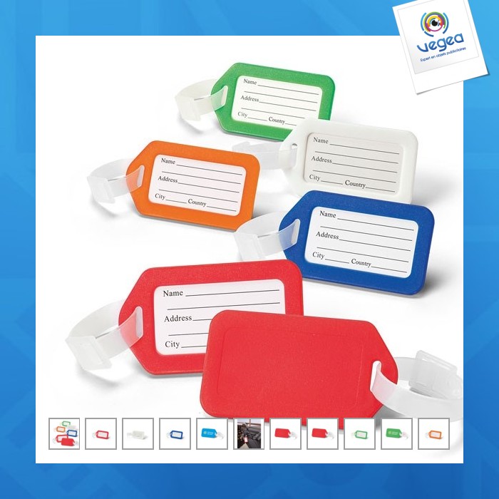 Luggage label holder