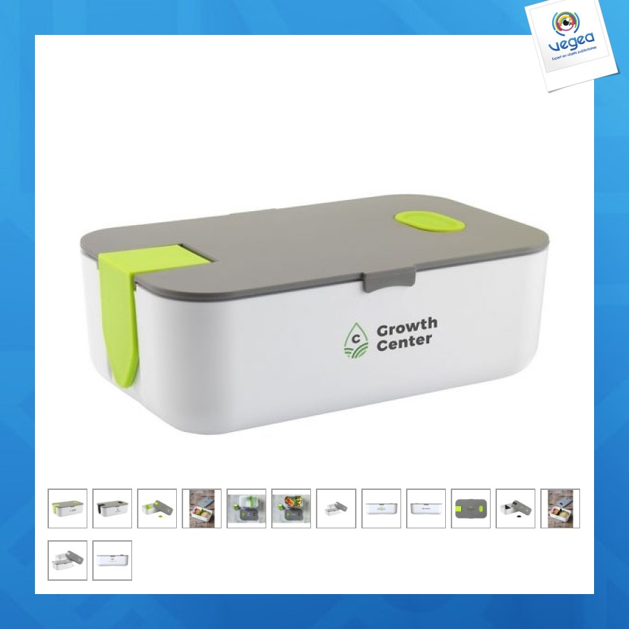 Lunch box with compartment