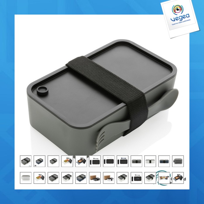 Lunch box with spoon in rpp grs