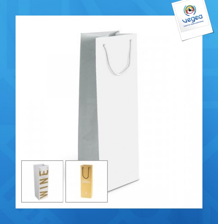 Luxury paper bottle bag