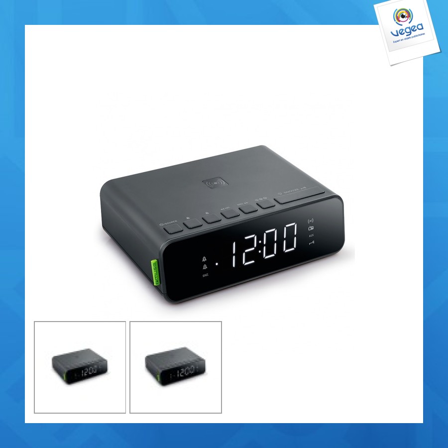 M-175 | muse réveil double dab/fm chargement sans fil du téléphone 5w