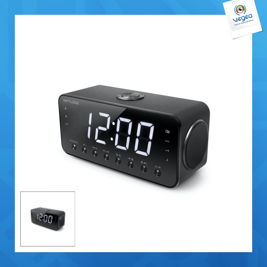 M-192 | muse fm clock radio large screen