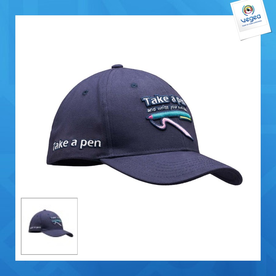 Made-to-measure cap in organic cotton 280g