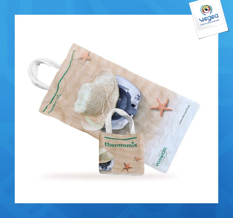 Made to measure four-colour terry towel bag