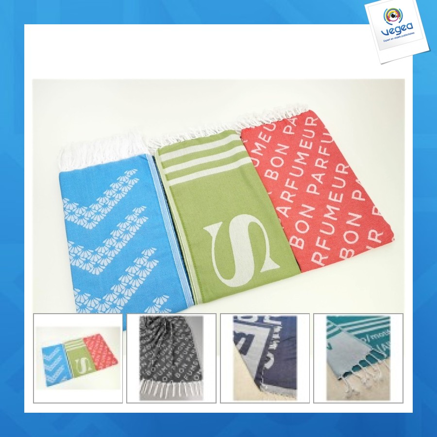 Made-to-measure jacquard fouta 