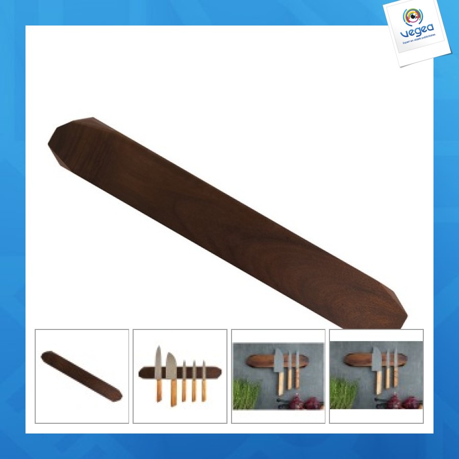 Magnetic knife bar acacia
