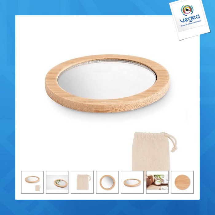 Malay bamboo pocket mirror