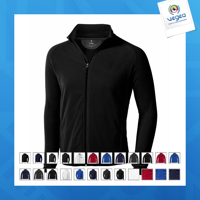 Men's full zip microfleece jacket brossard