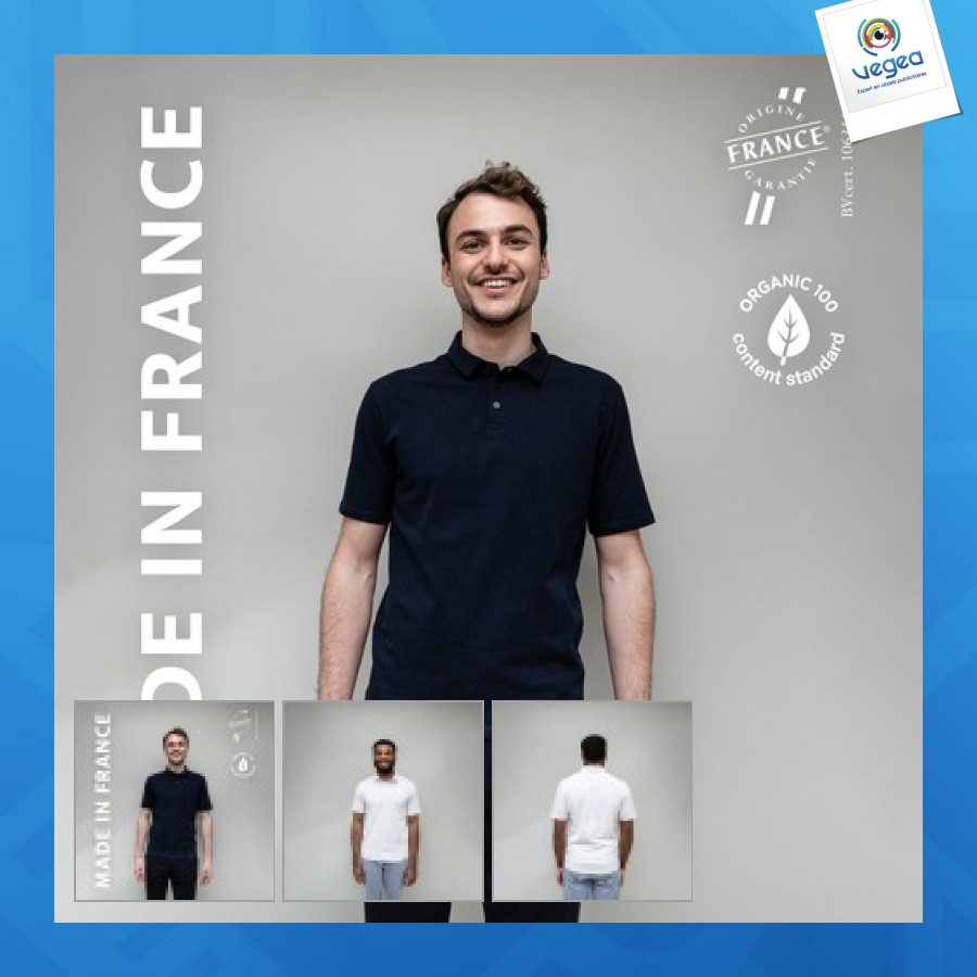 Men's jersey polo shirt