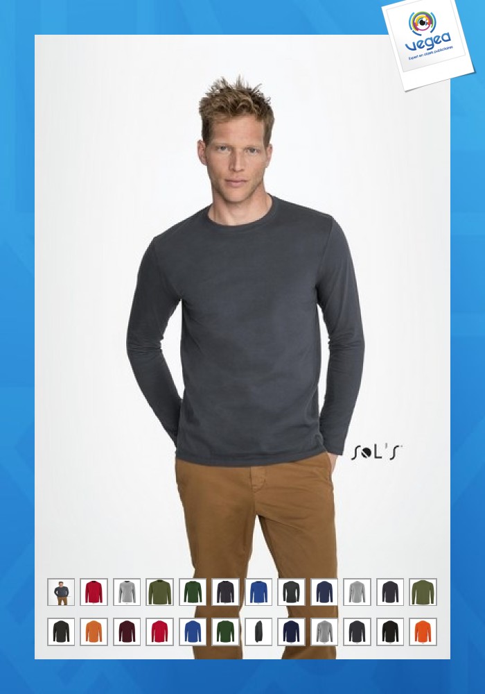 Men's long-sleeved t-shirt - imperial lsl men - 3xl