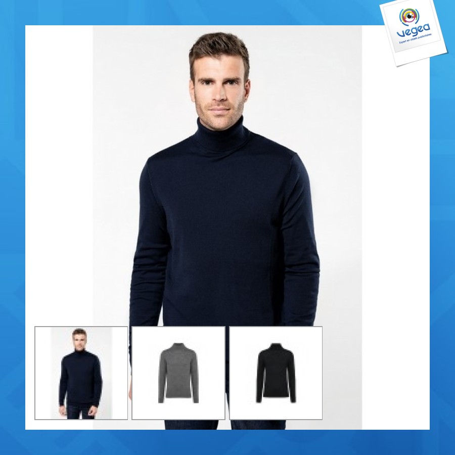 Men's merino turtleneck jumper