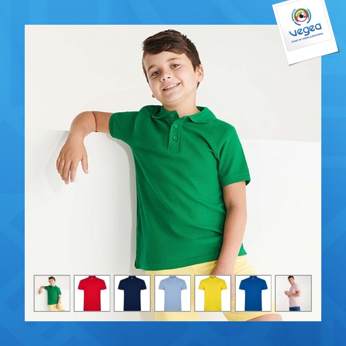 Men's short sleeve polo shirt star (children's sizes)