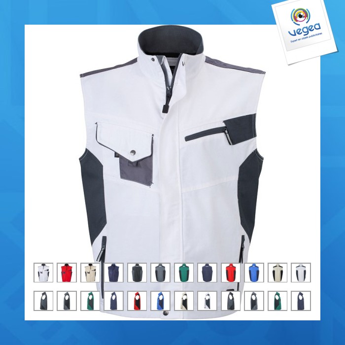 Men's sleeveless work waistcoat