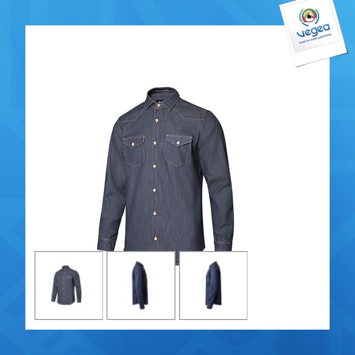 Men's stretch denim shirt -