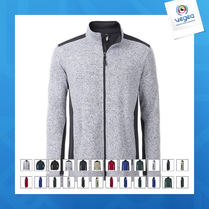 Men's workwear fleece jacket large
