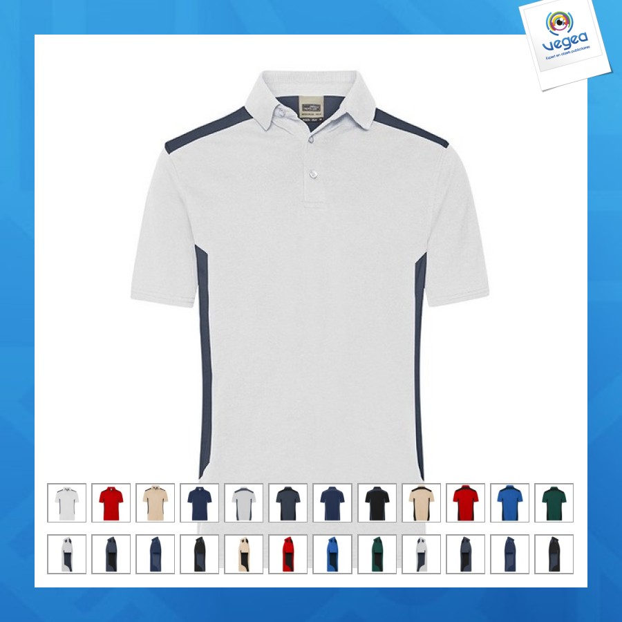 Men's workwear polo shirt - daiber