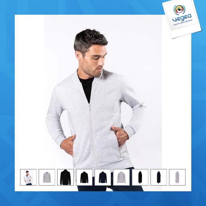 Men's zipped fleece jacket - kariban