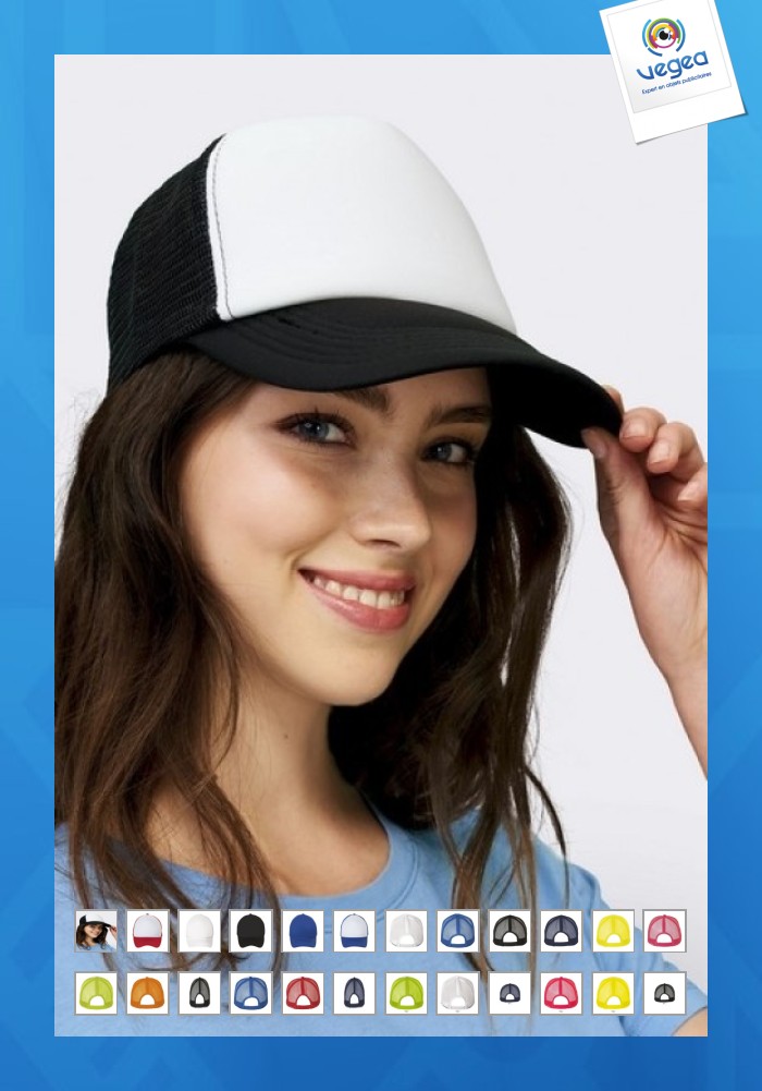 Mesh front cap and foam visor
