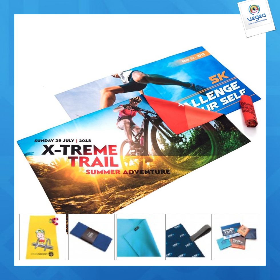Microfiber towel 75x125cm quadri