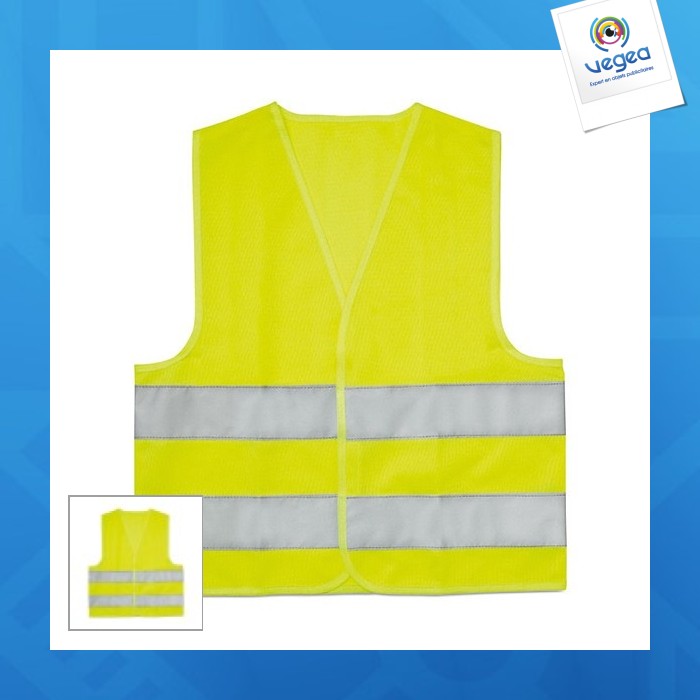 Mini visible high visibility child vest