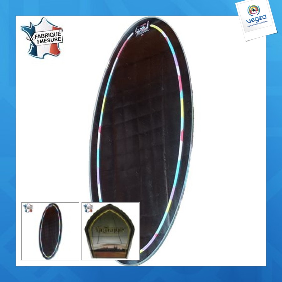 Mirror with cut-out