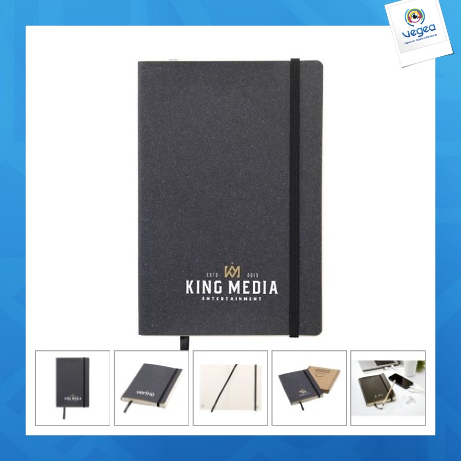 Monti recycled leather notebook a5 notebook