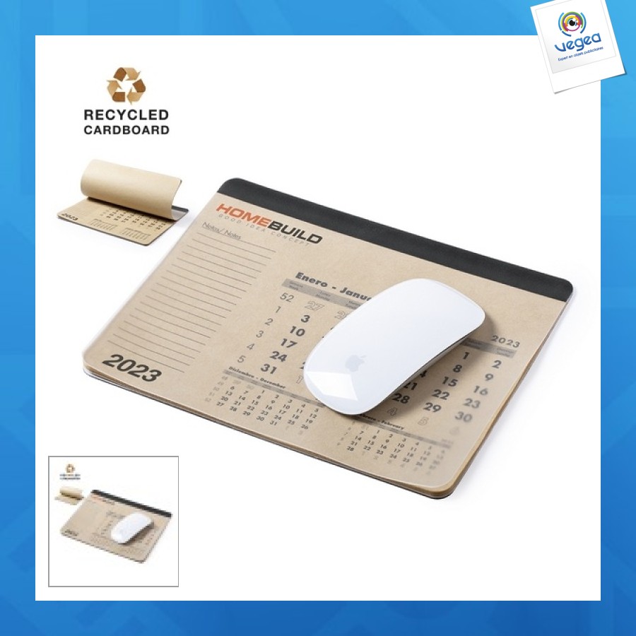 Mouse pad and calendar
