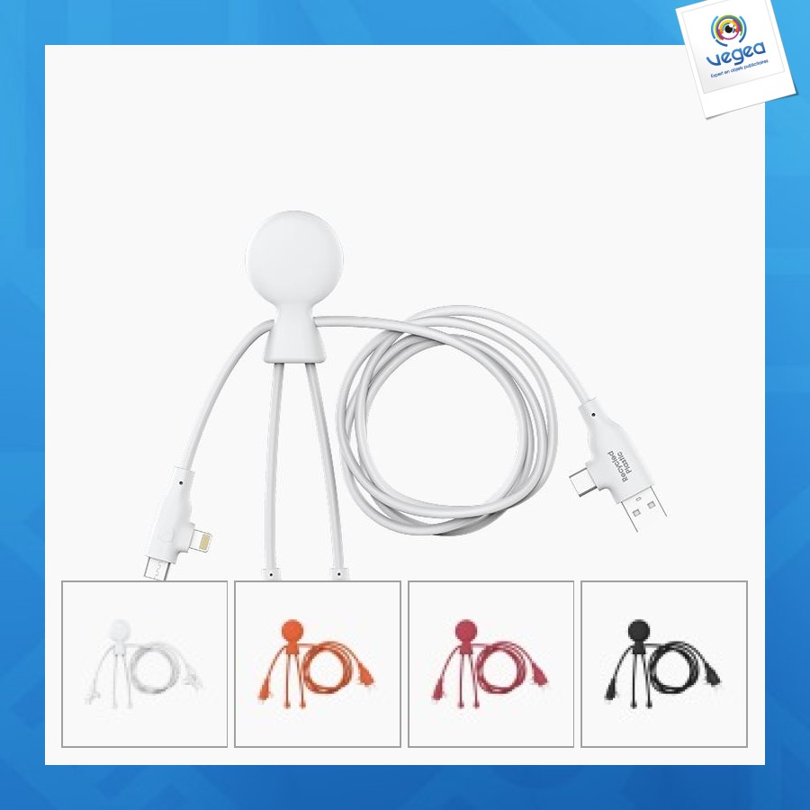 Mr bio long fast 60w white - multicâbles de 60w d'1m