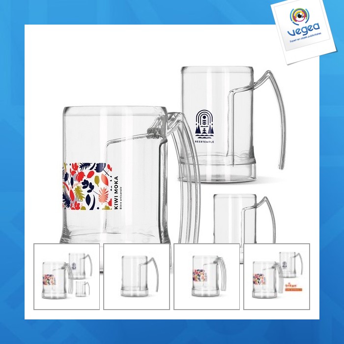 Mug beer mug plastic (tritan) 50 cl flush