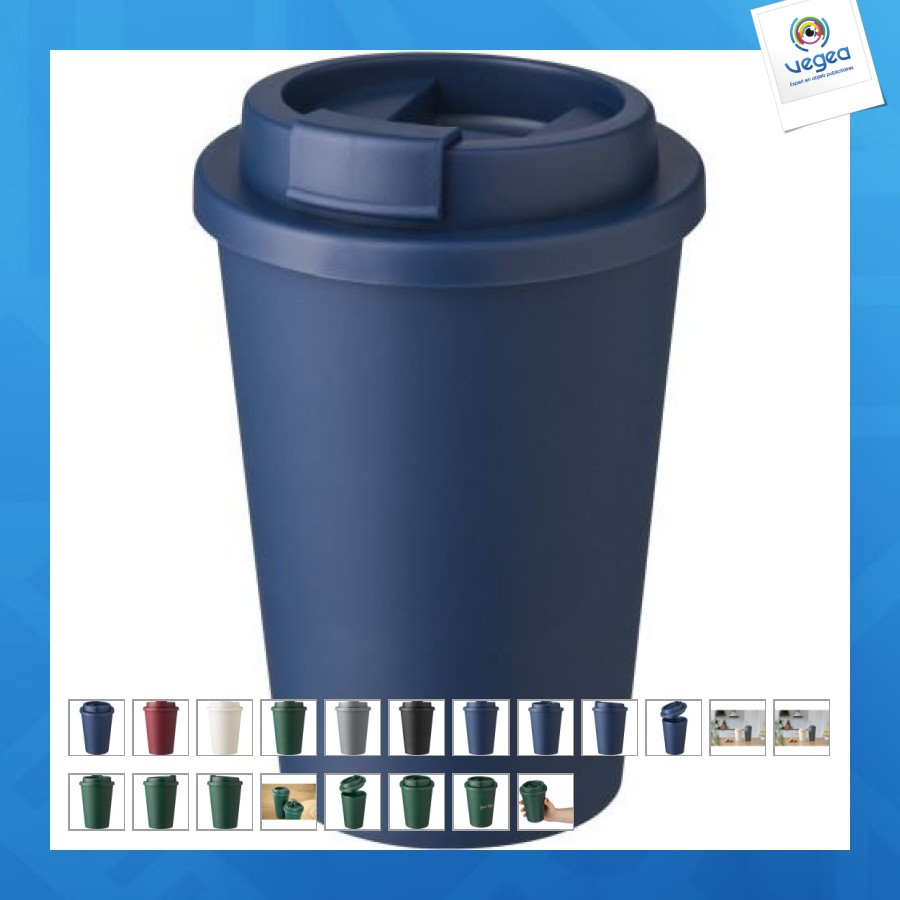 Mug double paroi en plastique pp gabriela