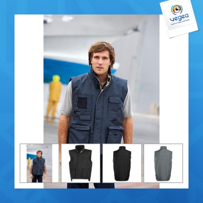Multi-pocket evasion pen duick bodywarmer