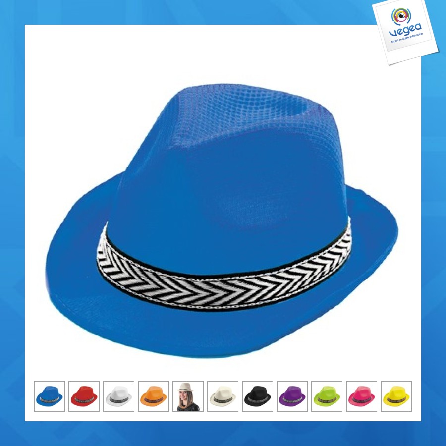 Orange polyester borsalino 